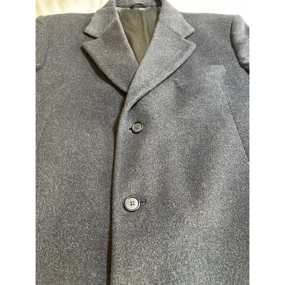 Dorchester Burkhardt’s Cashmere Blend Men's 3 Button Dark Gray Trench Coat 44L - Picture 12 of 14